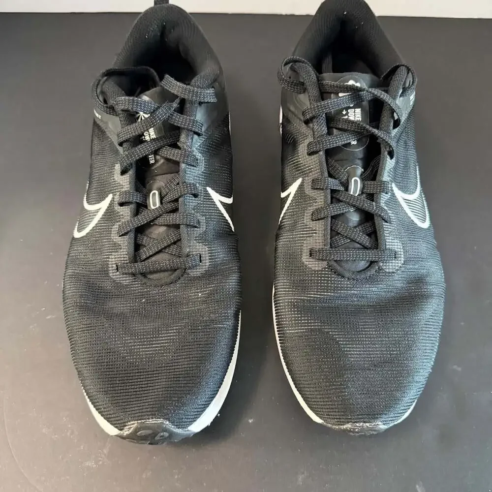 Nike Downshifter‎ 12 Running Shoes Black White Size 10